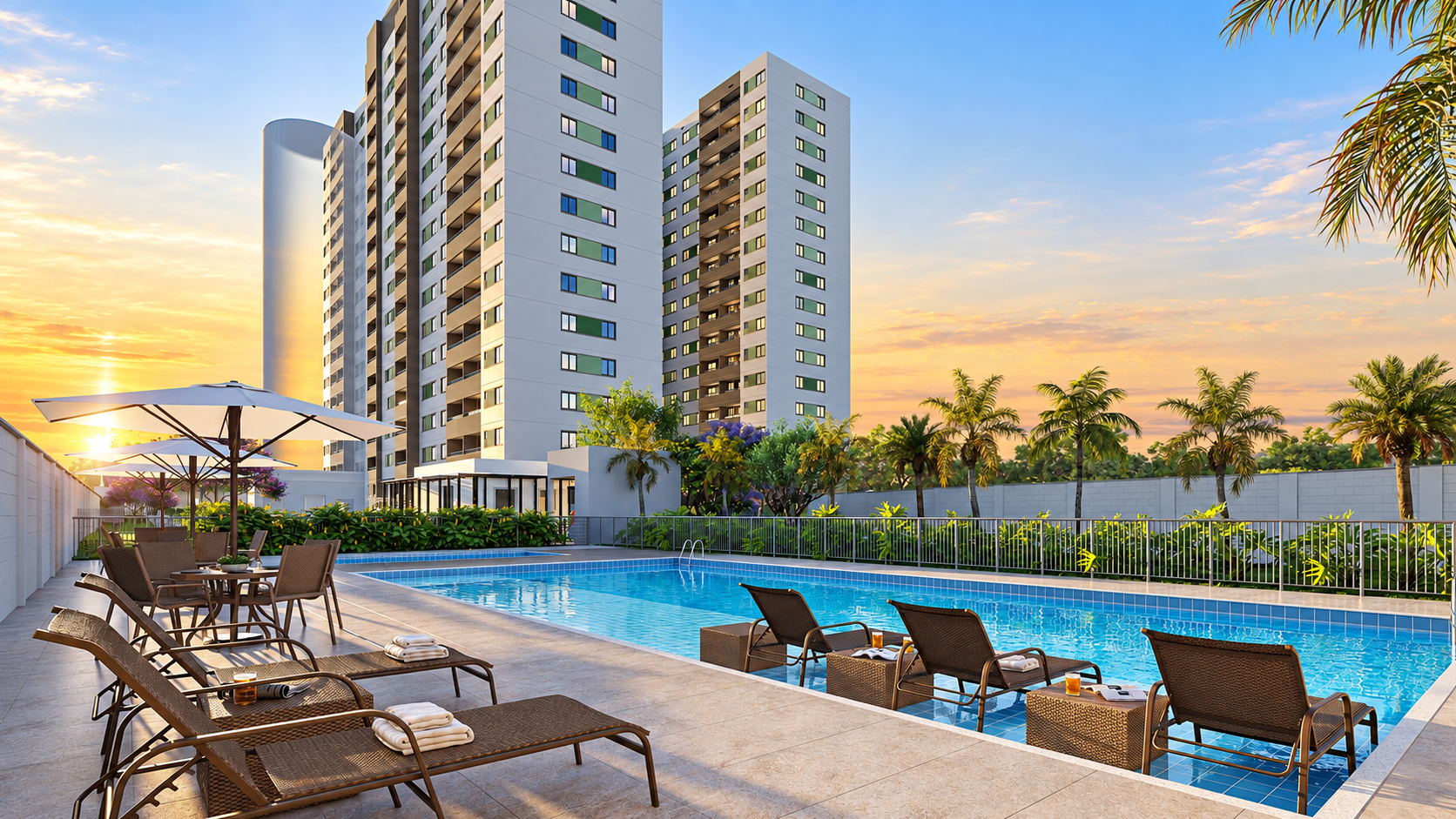 Piscina Residencial Fortitudine MRV Fortaleza